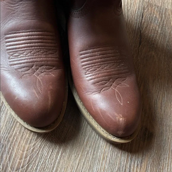 Durango Men's Tan Leather Western Boots - Picture 3 of 7